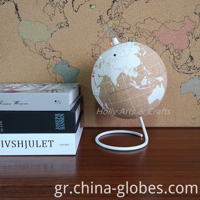 white cork globe